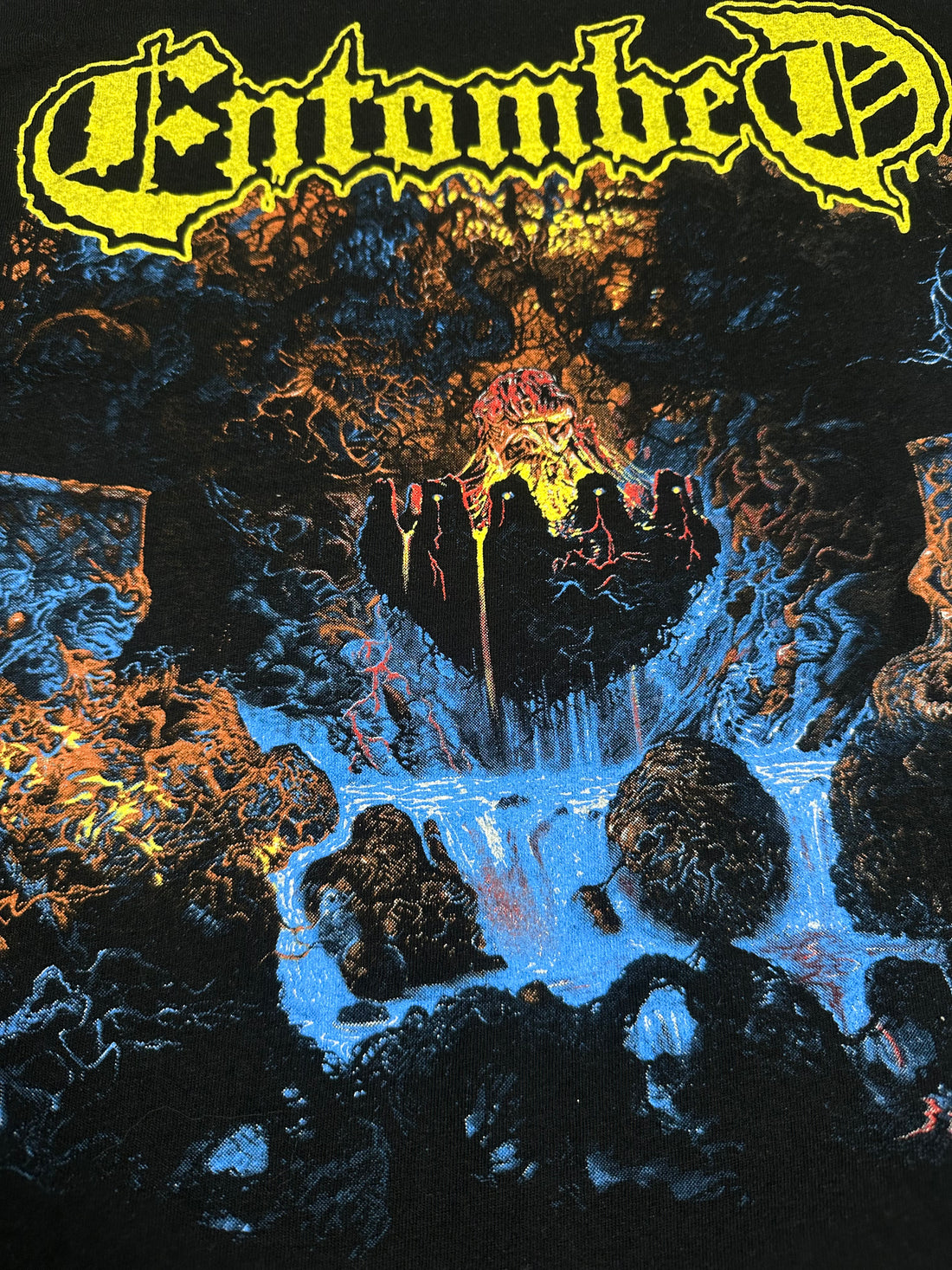 1991年ヴィンテージ「エントゥームド・クランデスティン」Tシャツ