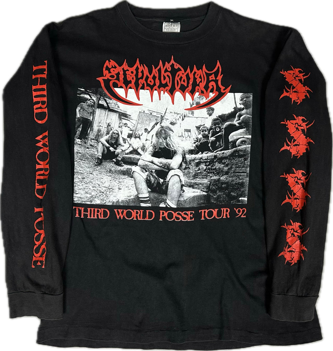 ヴィンテージ 1992 セパルトゥラ サード・ワールド・ポッセ ロングスリーブ