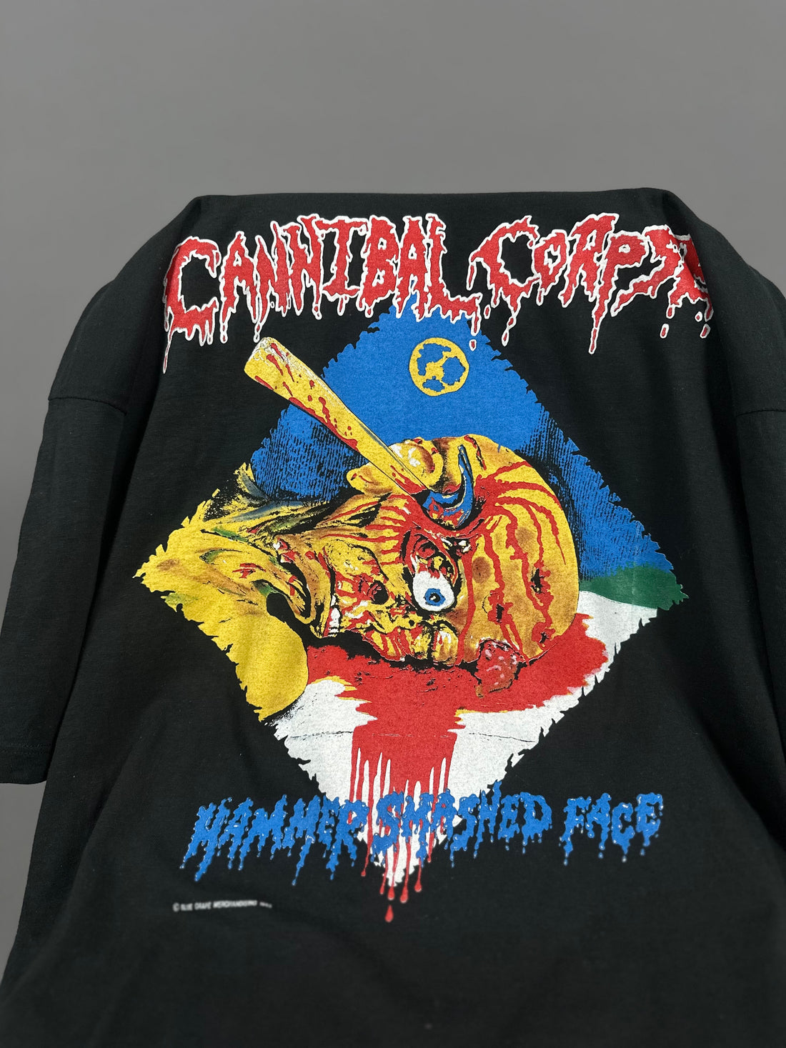 Vintage 1993 Cannibal Corpse Hammer Smashed Face T-Shirt