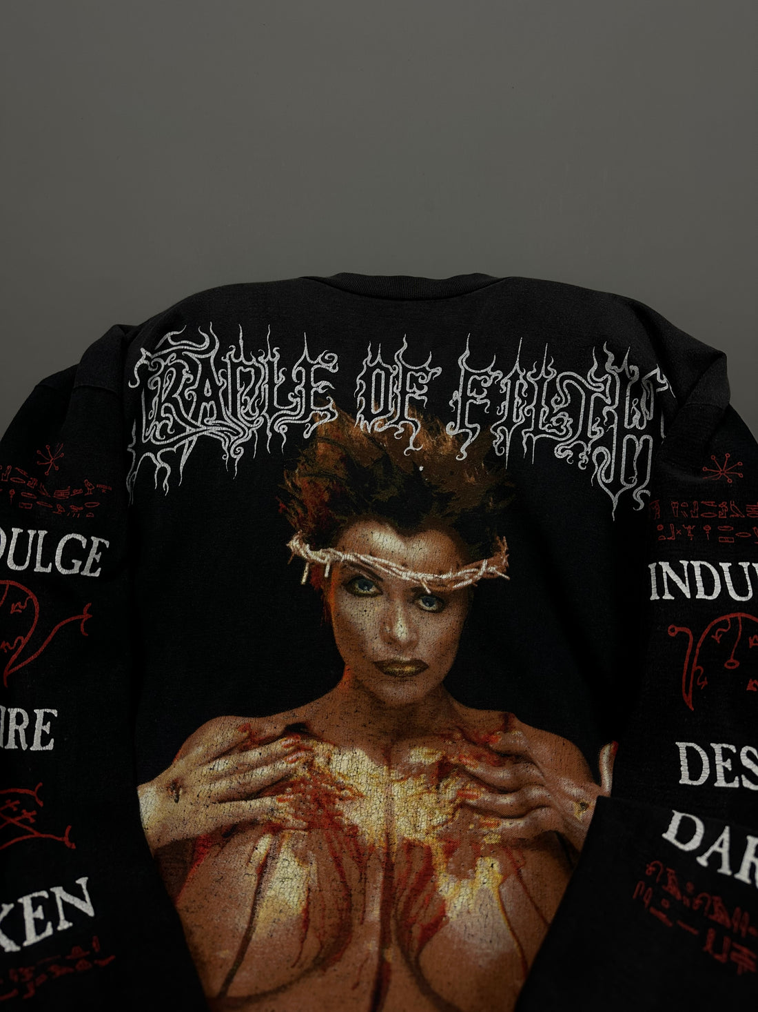 ヴィンテージ 1996 Cradle of Filth Praise The Whore ロングスリーブ