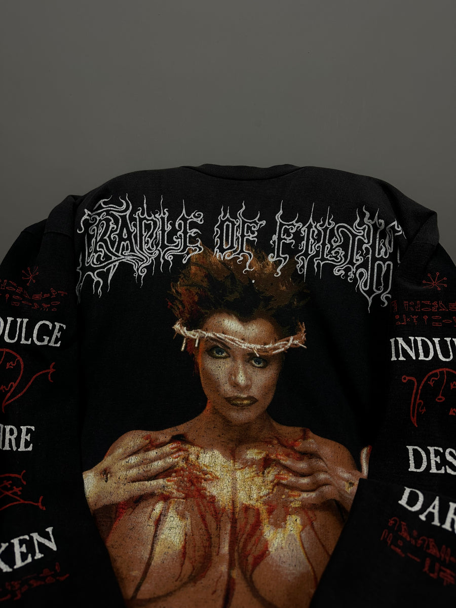 ヴィンテージ 1996 Cradle of Filth Praise The Whore ロングスリーブ