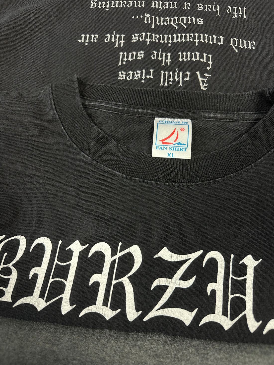 1990年代のヴィンテージ Burzum の「When Night Falls」Tシャツ