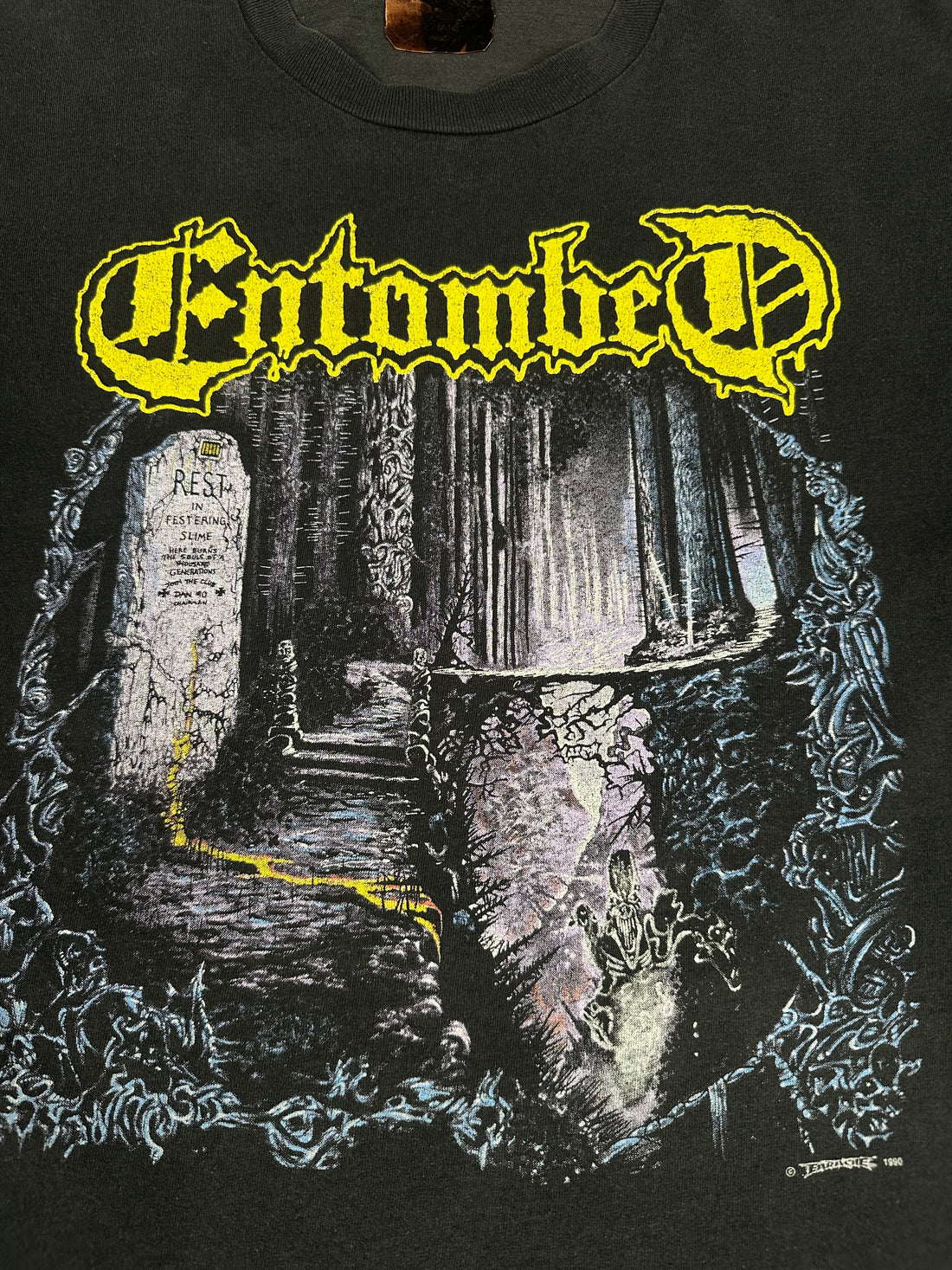 Vintage 1991 Entombed Left Hand Path T-Shirt