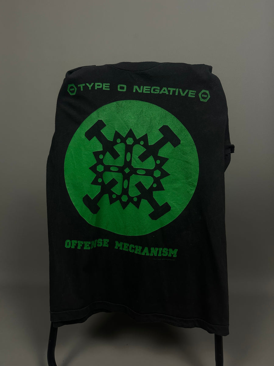 ヴィンテージ 1992 タイプO ネガティブオフェンスメカニズム Tシャツ