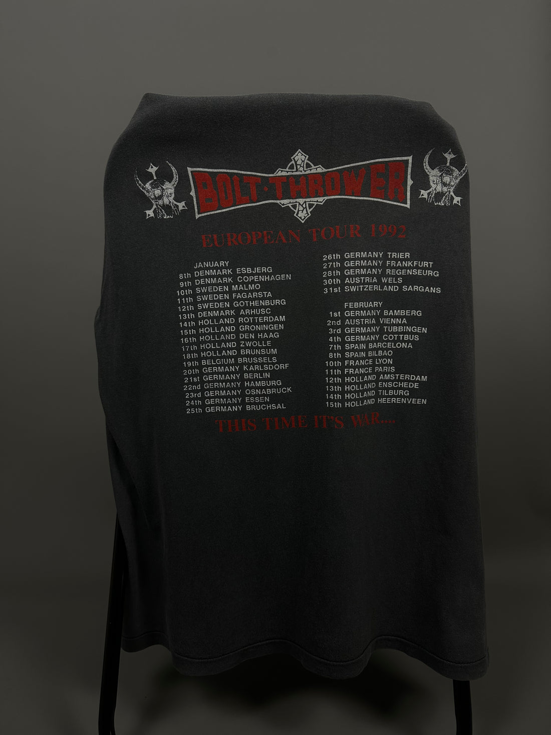 ボルトスローワー 1992 ヨーロピアンツアー ヴィンテージ Tシャツ