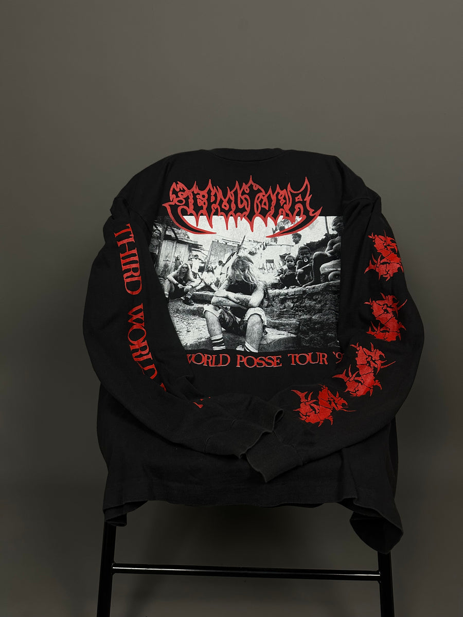 ヴィンテージ 1992 セパルトゥラ サード・ワールド・ポッセ ロングスリーブ