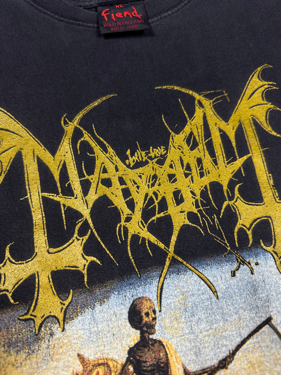 1998年製ヴィンテージ「メイヘム・リバー・オブ・ブラッド」ノースリーブTシャツ