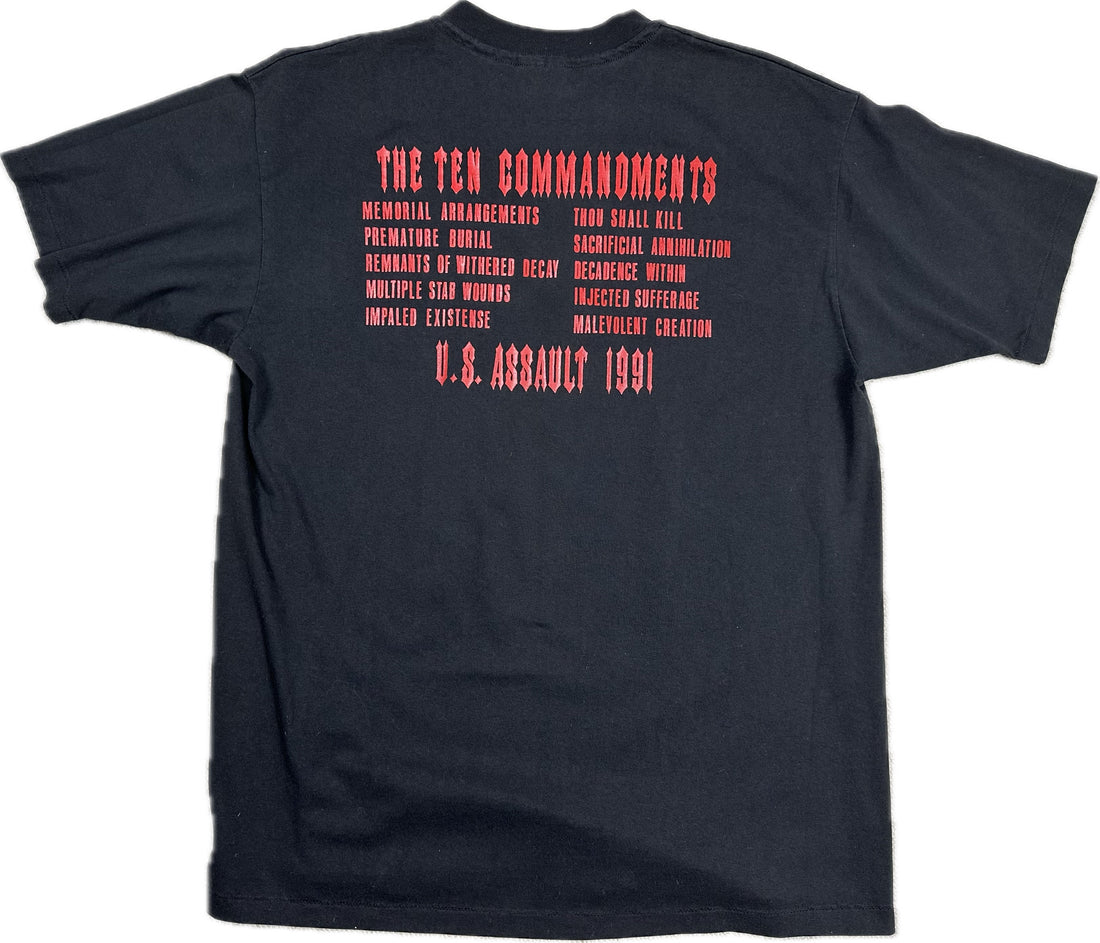 ヴィンテージ マレボレント クリエイション 1991 十戒 Tシャツ