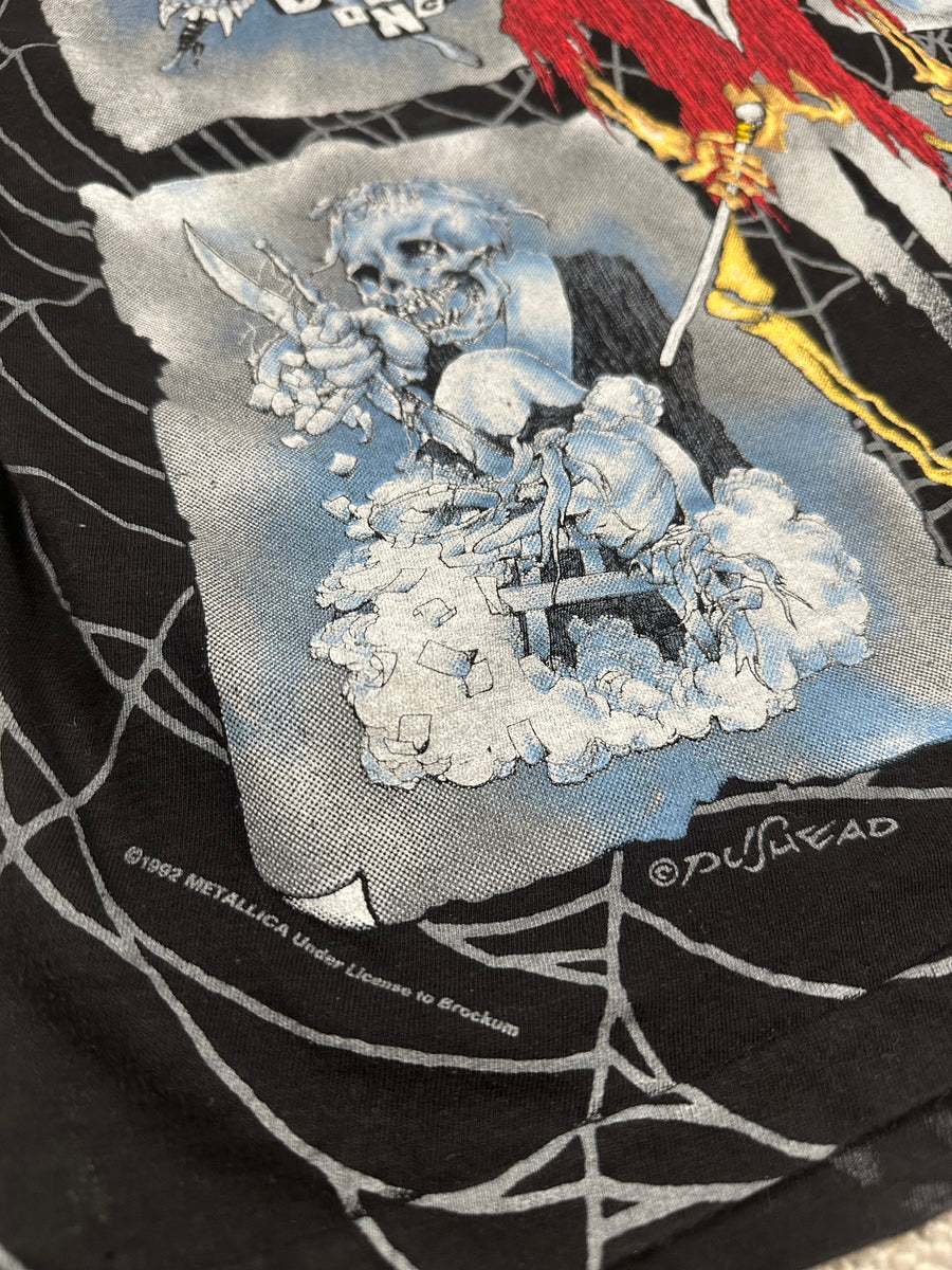 ヴィンテージ 1992 メタリカ オールオーバープリント Tシャツ