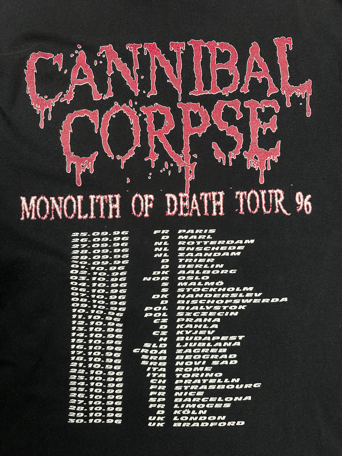 ヴィンテージ 1996 カンニバル・コープス ヴァイル ロングスリーブ
