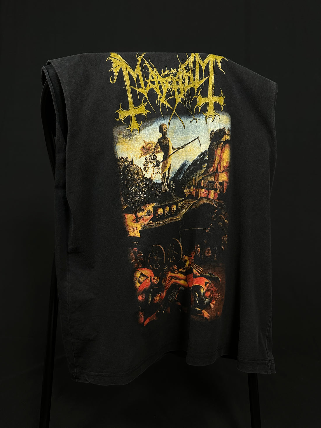 1998年製ヴィンテージ「メイヘム・リバー・オブ・ブラッド」ノースリーブTシャツ