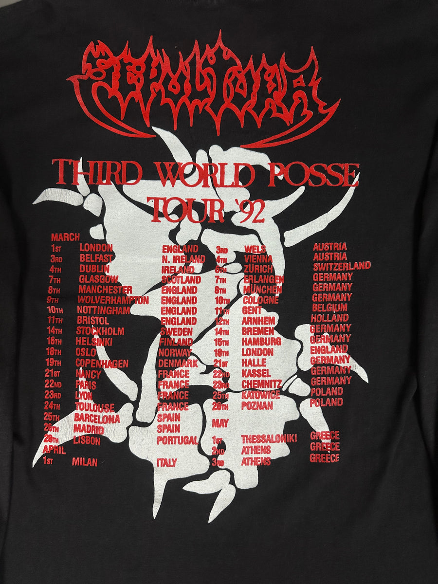 ヴィンテージ 1992 セパルトゥラ サード・ワールド・ポッセ ロングスリーブ