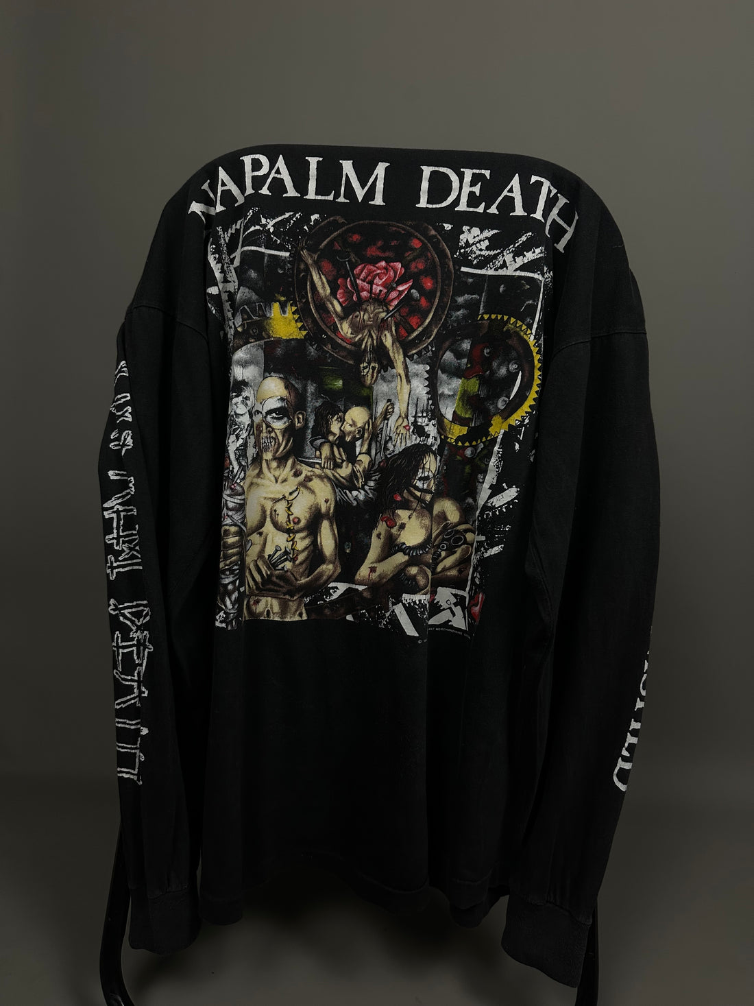 ヴィンテージ 1992 ナパーム・デス ヨーロッパツアー ロングスリーブ