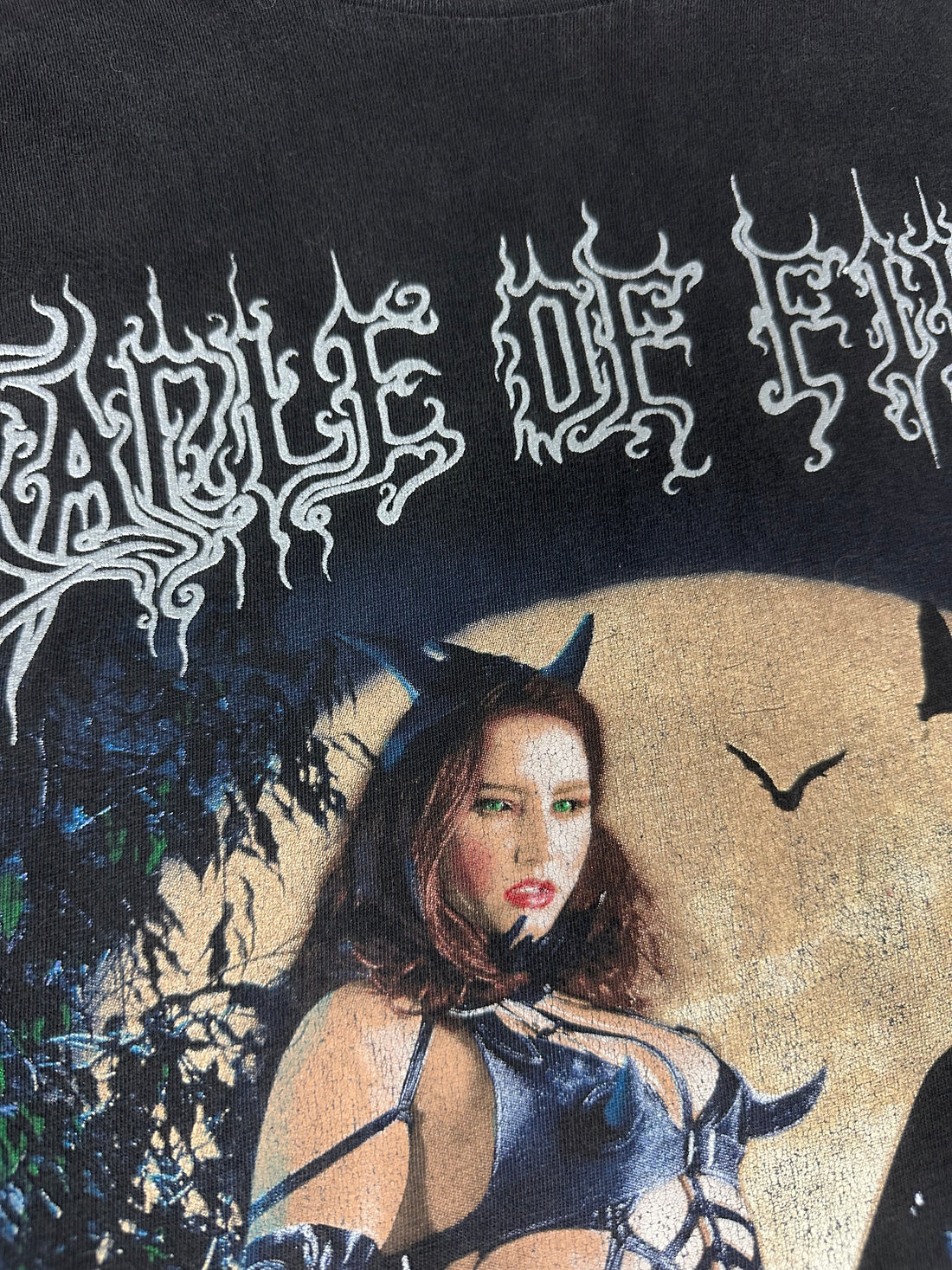 2000年ヴィンテージのクレイドル・オブ・フィルス「ヴィガー・モーティス」Tシャツ