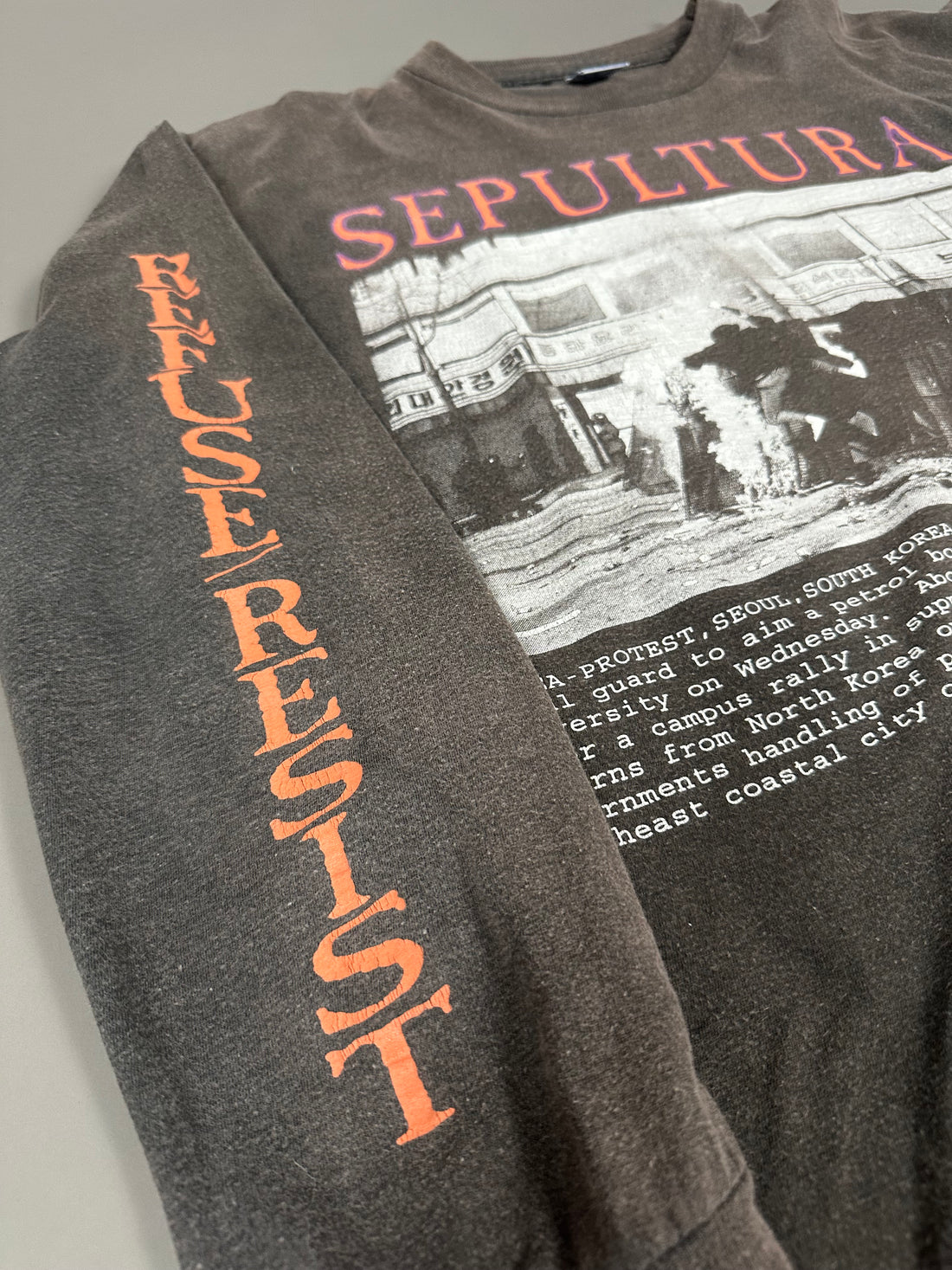 Vintage 1994 Sepultura Refuse/Resist Longsleeve