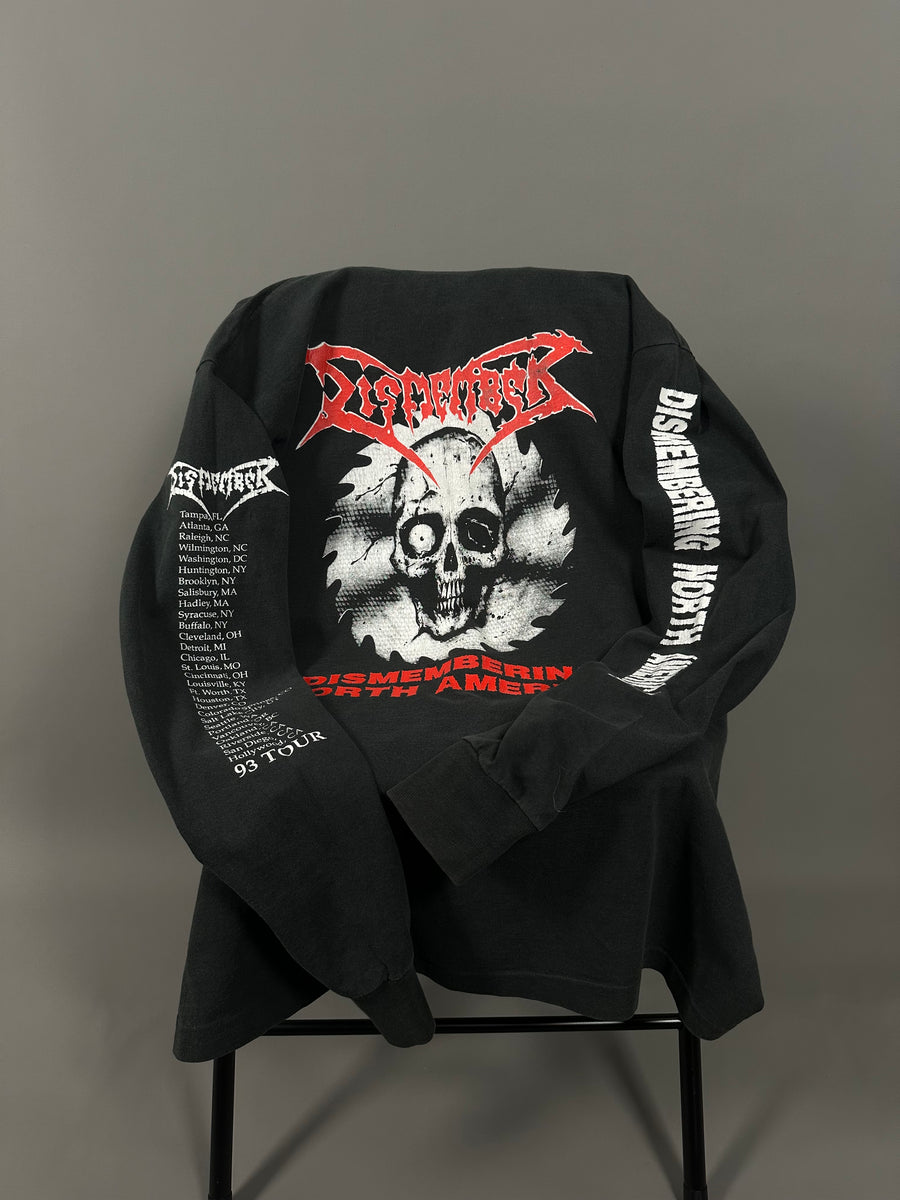 ヴィンテージ 1993 ディスメンバー 北米ツアー ロングスリーブ