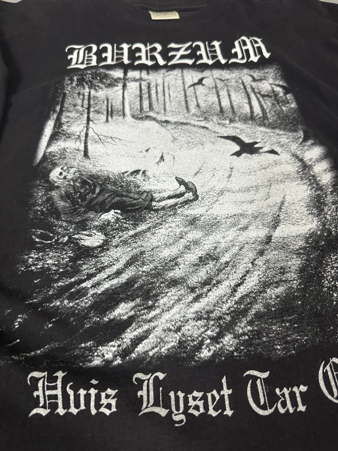 Vintage 1998 Burzum Hvis Lyset Longsleeve