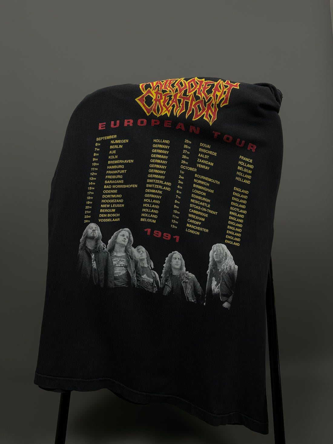 マレボレント・クリエイション 1991 ヨーロッパツアー ヴィンテージ Tシャツ