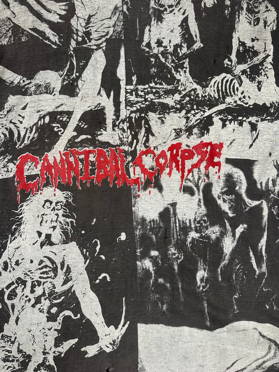 1993年ヴィンテージ カンニバル・コープス オールオーバープリントTシャツ