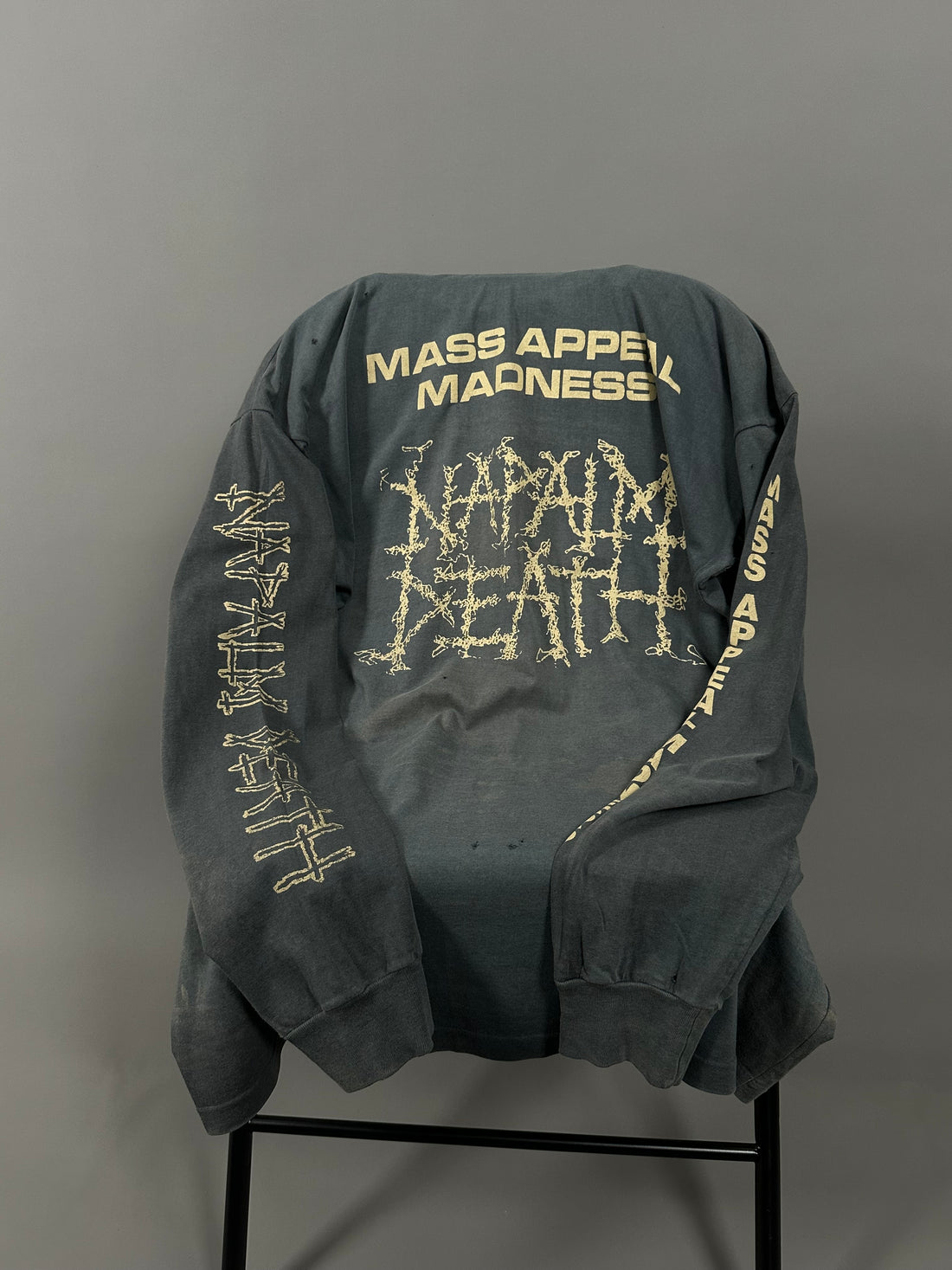 ヴィンテージ 1991 ナパーム・デス マス・アピール・マッドネス ロングスリーブ