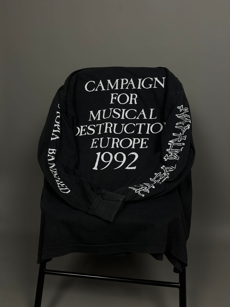 ヴィンテージ 1992 ナパーム・デス ヨーロッパツアー ロングスリーブ