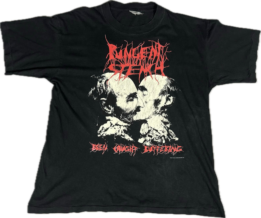 1991年ヴィンテージ「Pungent Stench Caught Buttering」Tシャツ