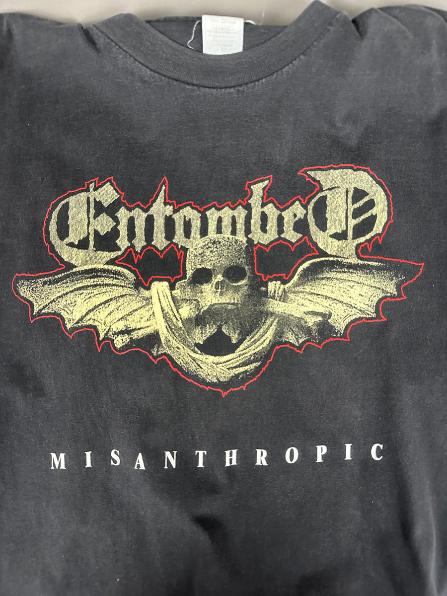 1994年ヴィンテージ「エントゥームド・ミサントロピック・ブラッド」Tシャツ