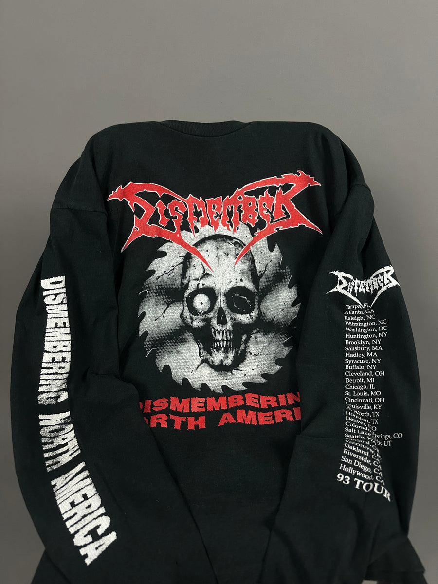 ヴィンテージ 1993 ディスメンバー 北米ツアー ロングスリーブ