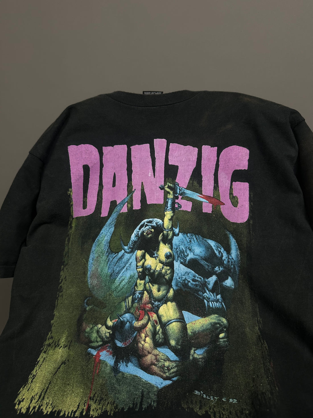 1992年ヴィンテージ ダンジグ ハウ・ザ・ゴッド・キルズ Tシャツ