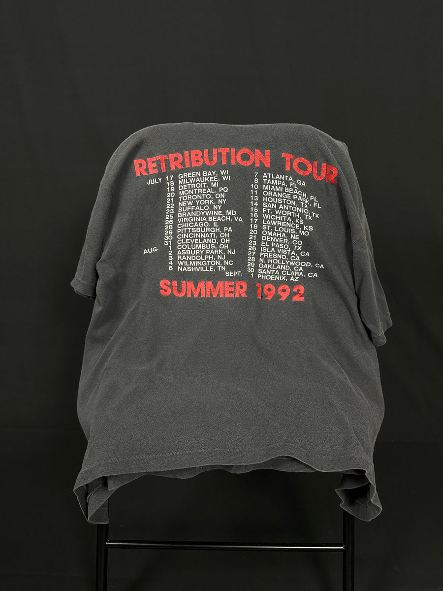 1992年ヴィンテージ「マレボレント・クリエイション リトリビューション ツアー」Tシャツ