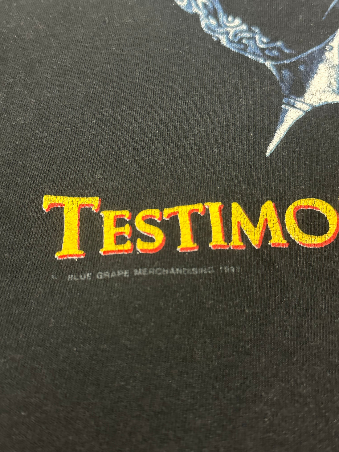 Vintage 1991 Pestilence Testimony Ancients T-Shirt