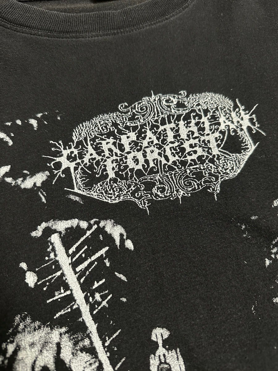 1990年代のヴィンテージ カルパティアフォレスト ブラックメタルTシャツ
