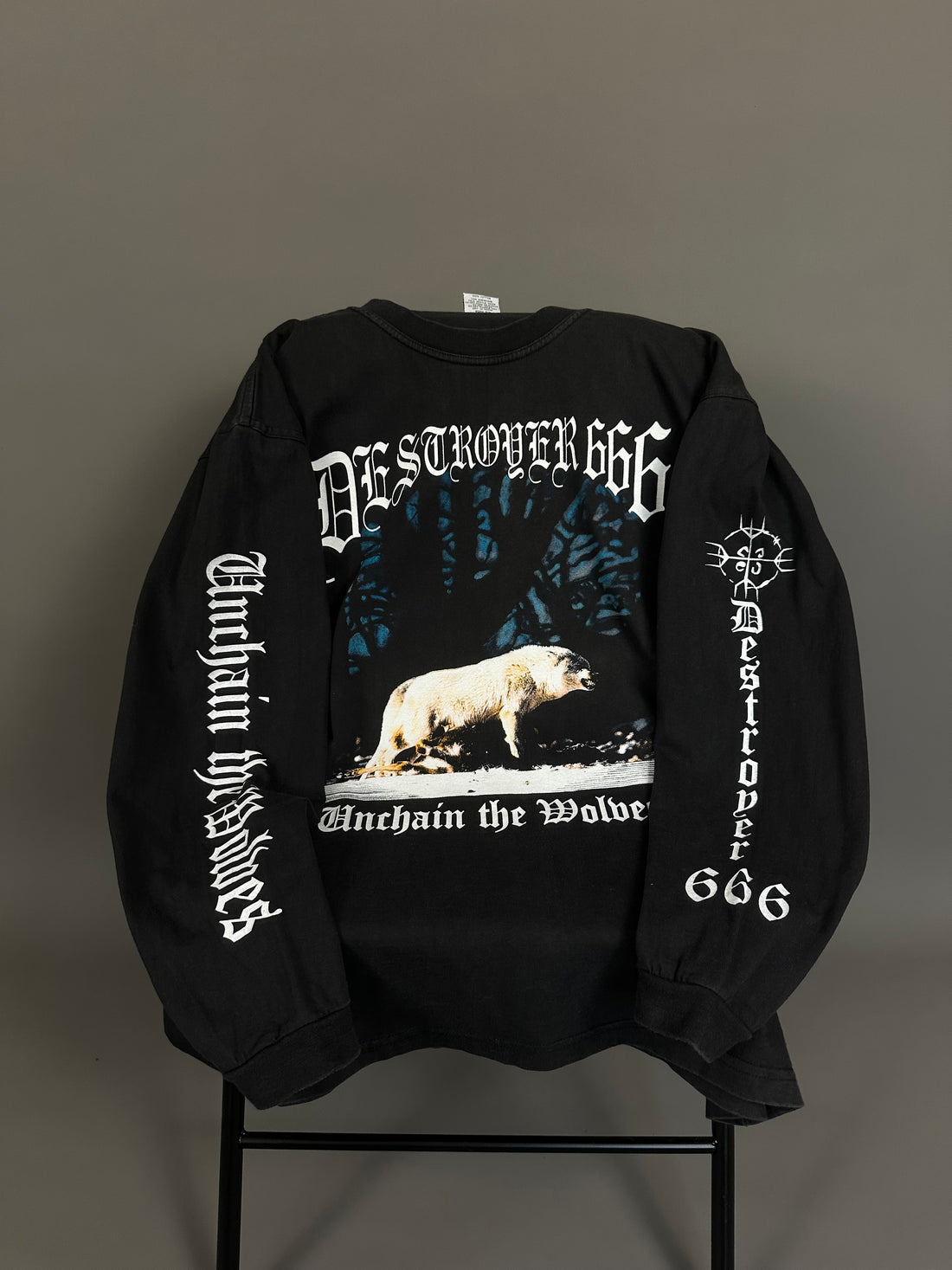 Vintage 1997 Destroyer Unchain The Wolves Longsleeve
