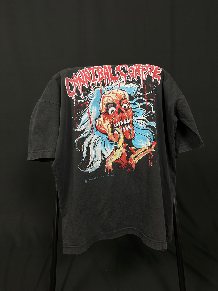 1992年製ヴィンテージ カンニバル・コープス UKバージョン Tシャツ