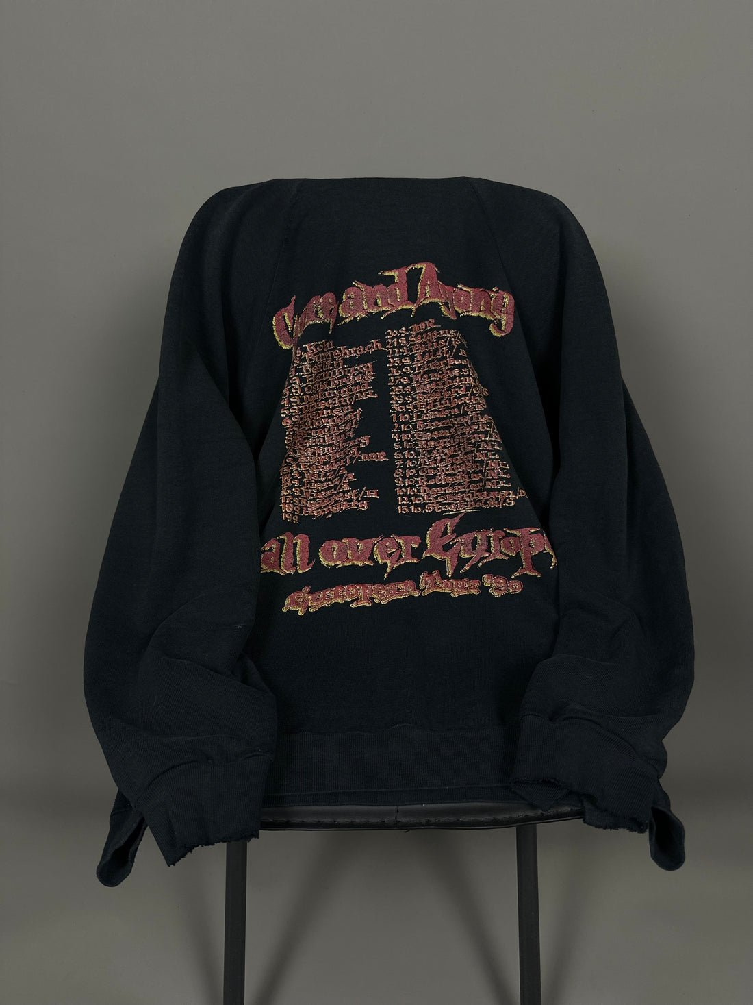 Vintage 1990 Morgoth Gore And Agony Over Europe Sweater