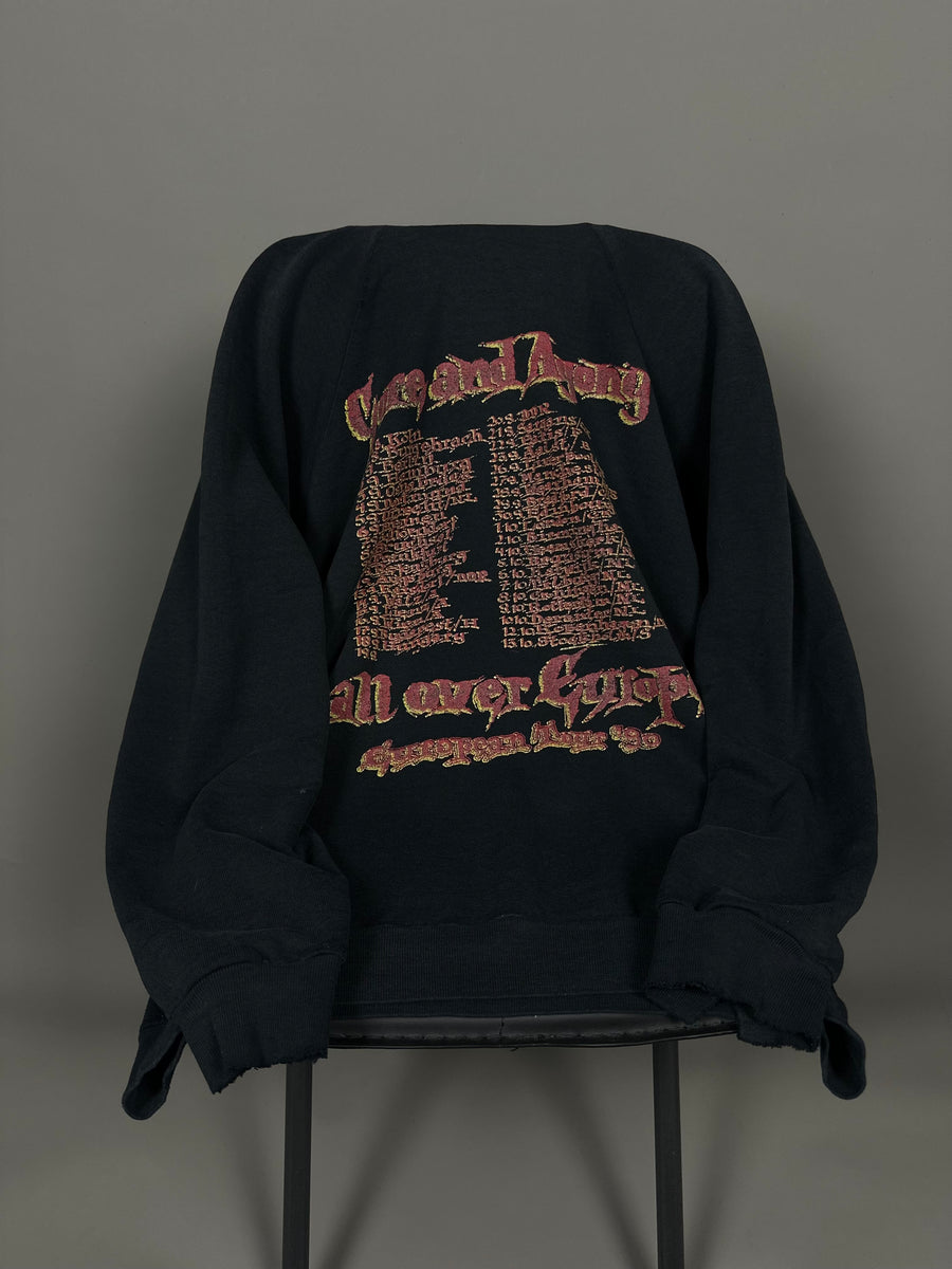 Vintage 1990 Morgoth Gore And Agony Over Europe Sweater