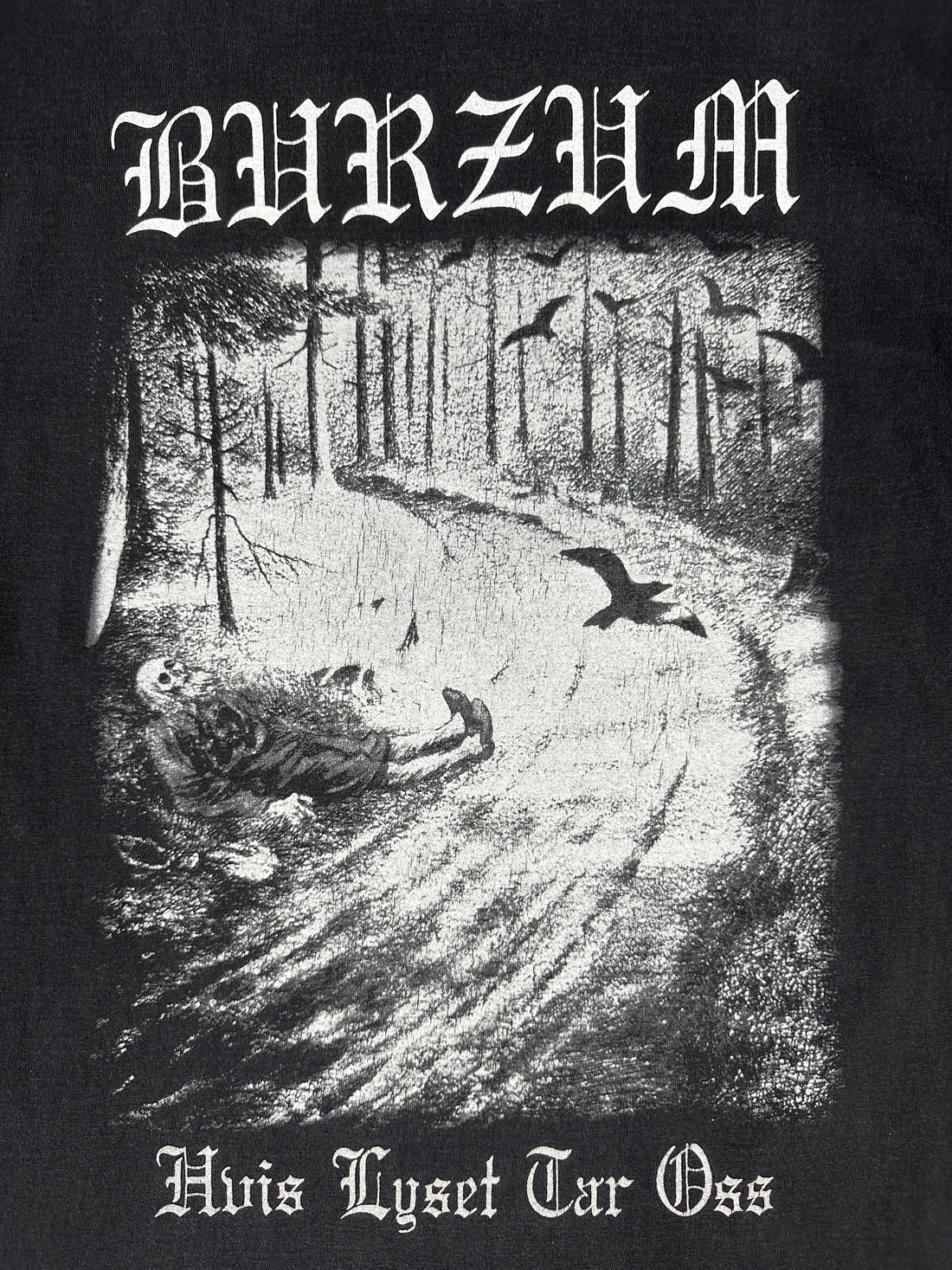ヴィンテージ 1990 年代 Burzum Hvis Lyset Tar Oss T シャツ