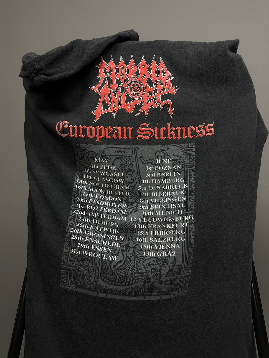 1991年ヴィンテージ モービッド・エンジェル リード・ザ・ラッツ Tシャツ