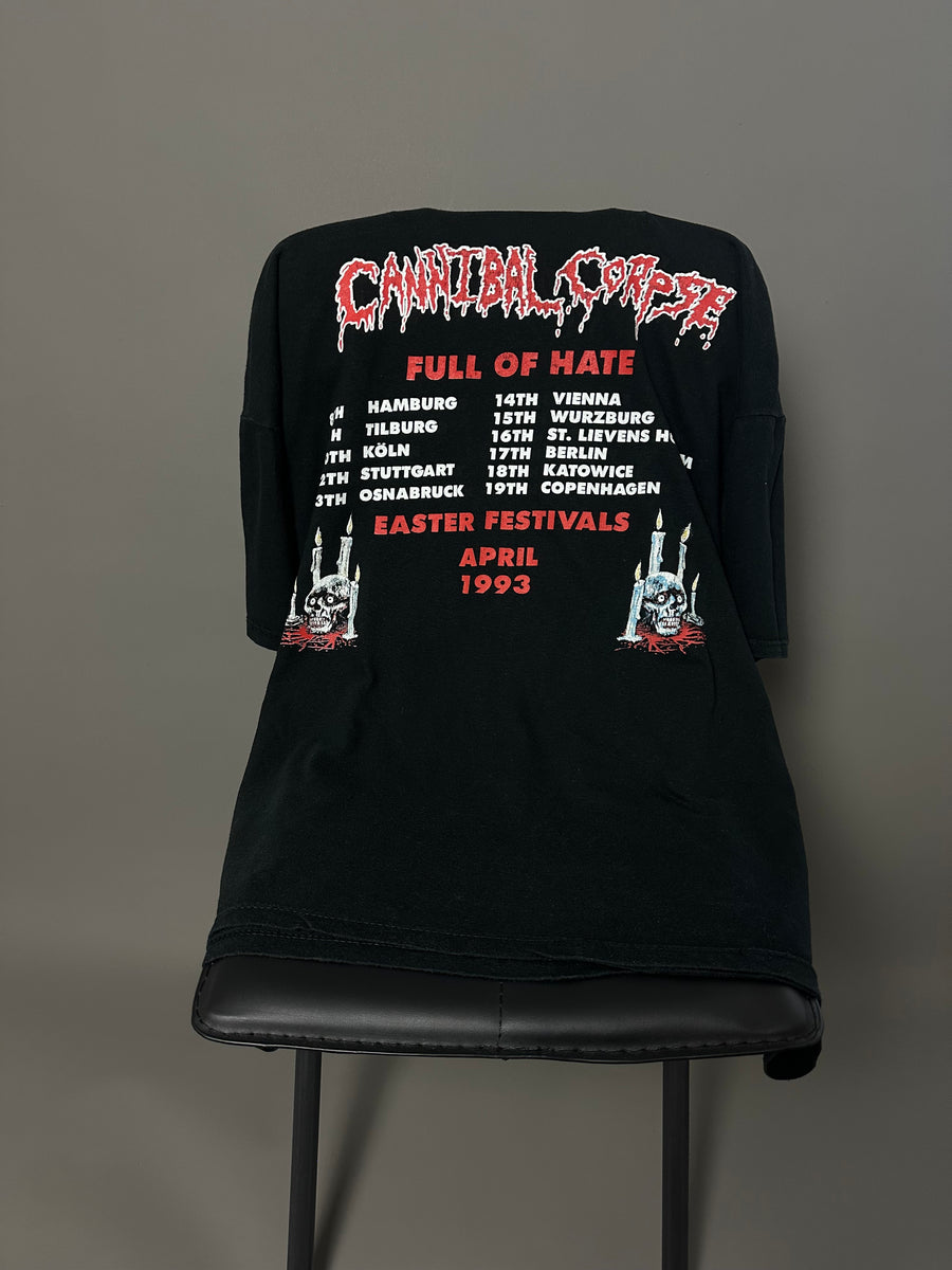 Vintage 1993 Cannibal Corpse Easter Festivals T-Shirt