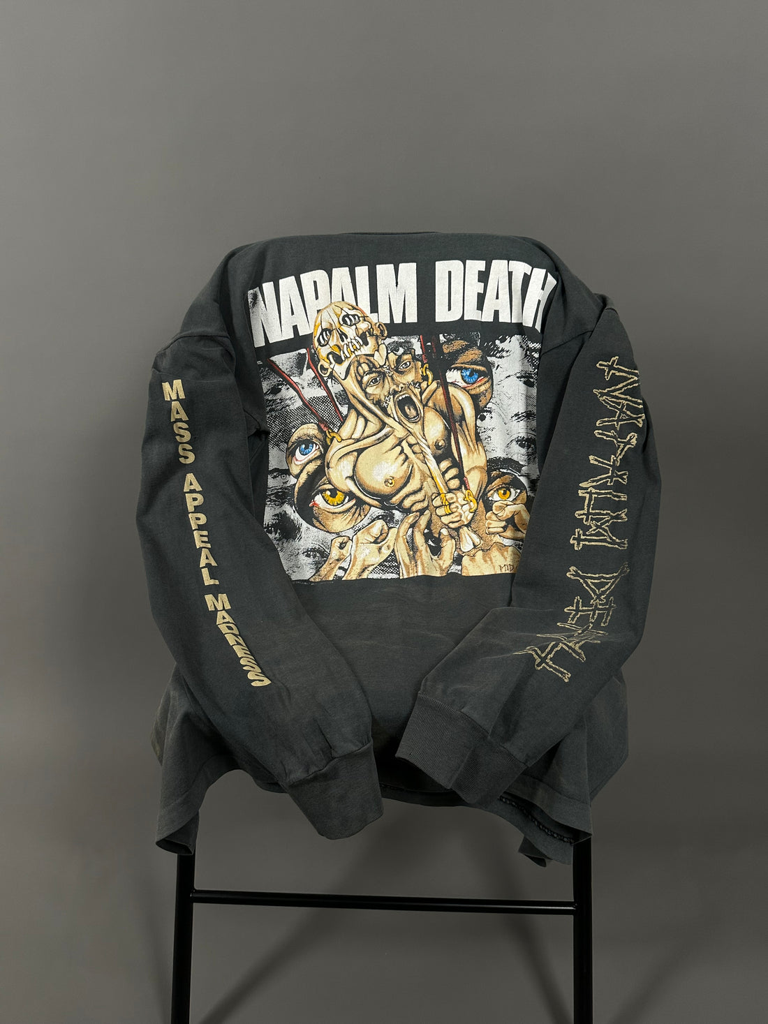 ヴィンテージ 1991 ナパーム・デス マス・アピール・マッドネス ロングスリーブ