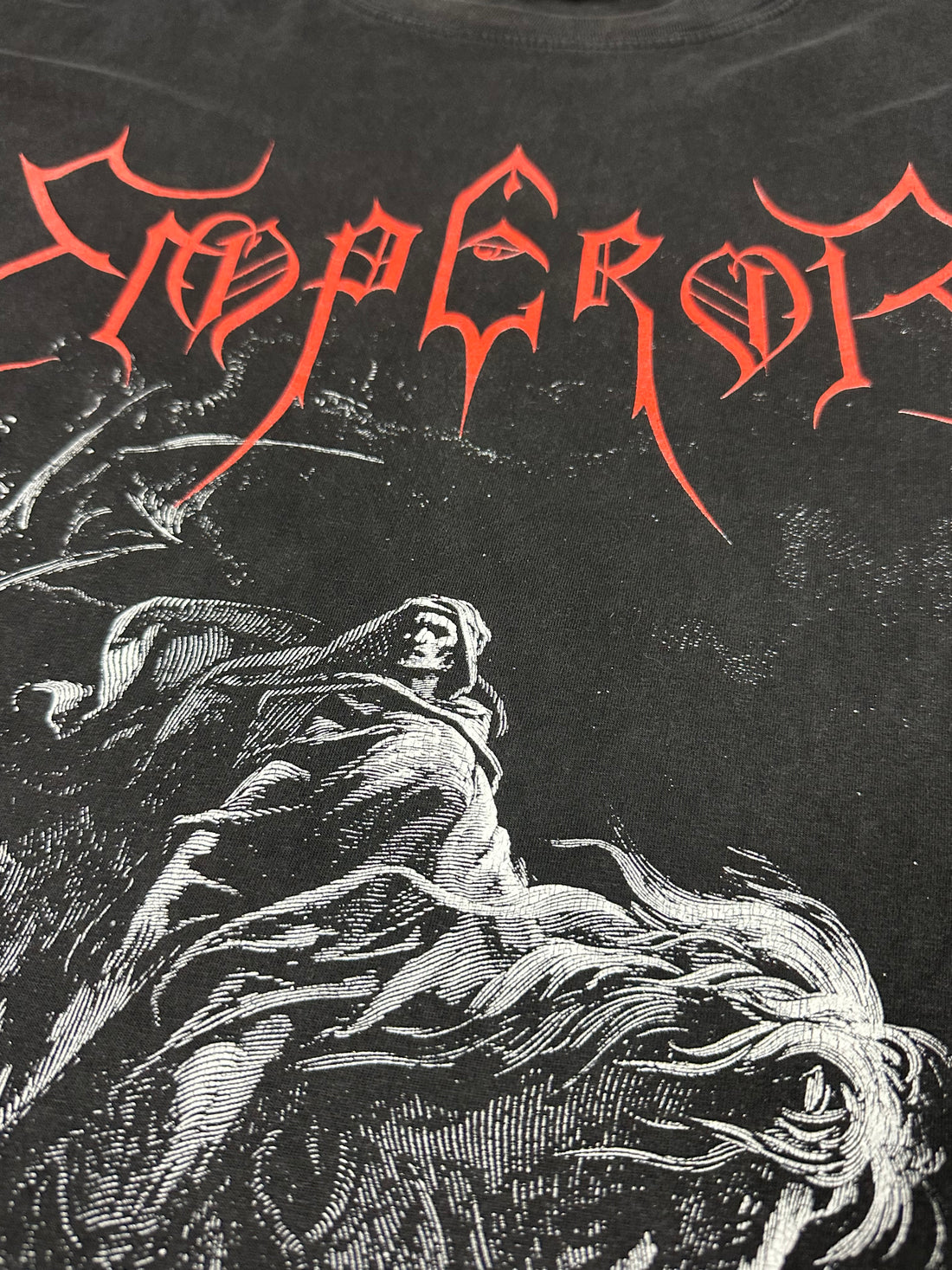 エンペラー 1993 ライダー ヴィンテージ ブラックメタル Tシャツ