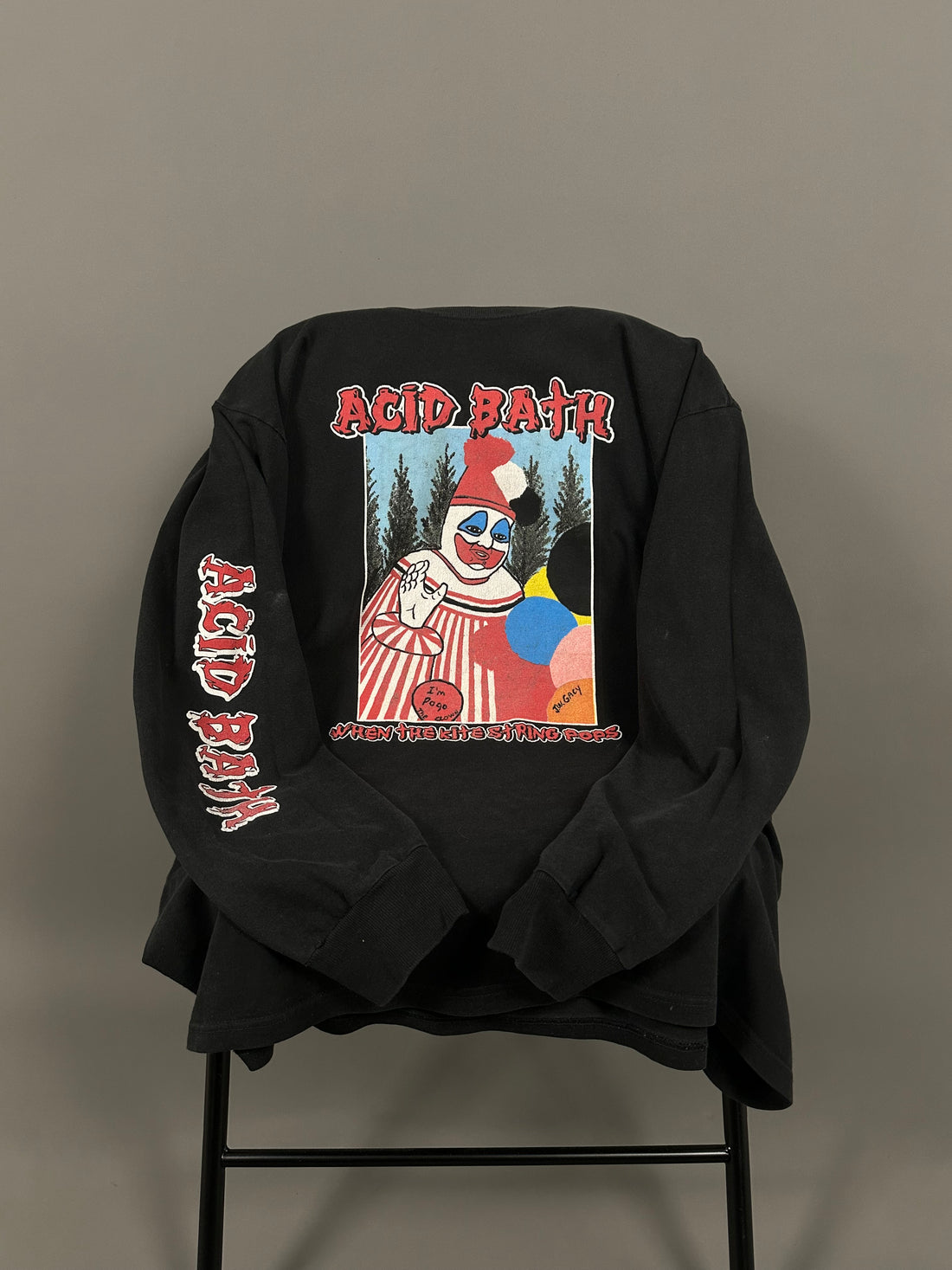 1990年代ヴィンテージの「アシッドバス 凧糸が弾けるとき」ロングスリーブ