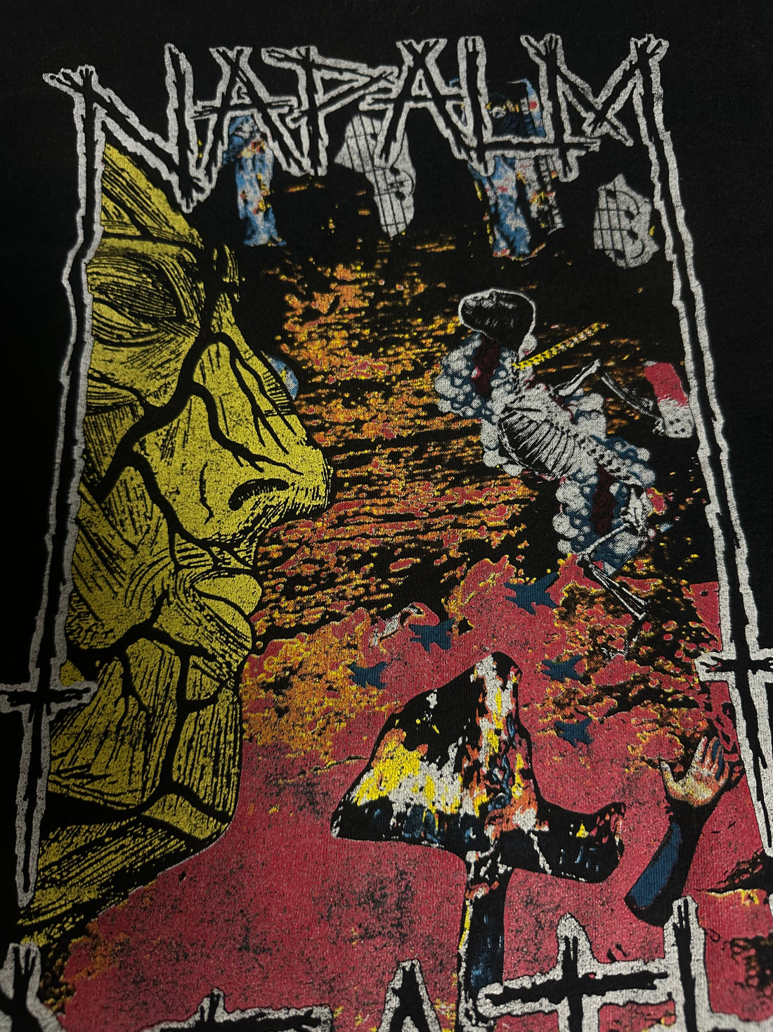 1990年製ヴィンテージ ナパーム・デス ハーモニー・コラプション Tシャツ