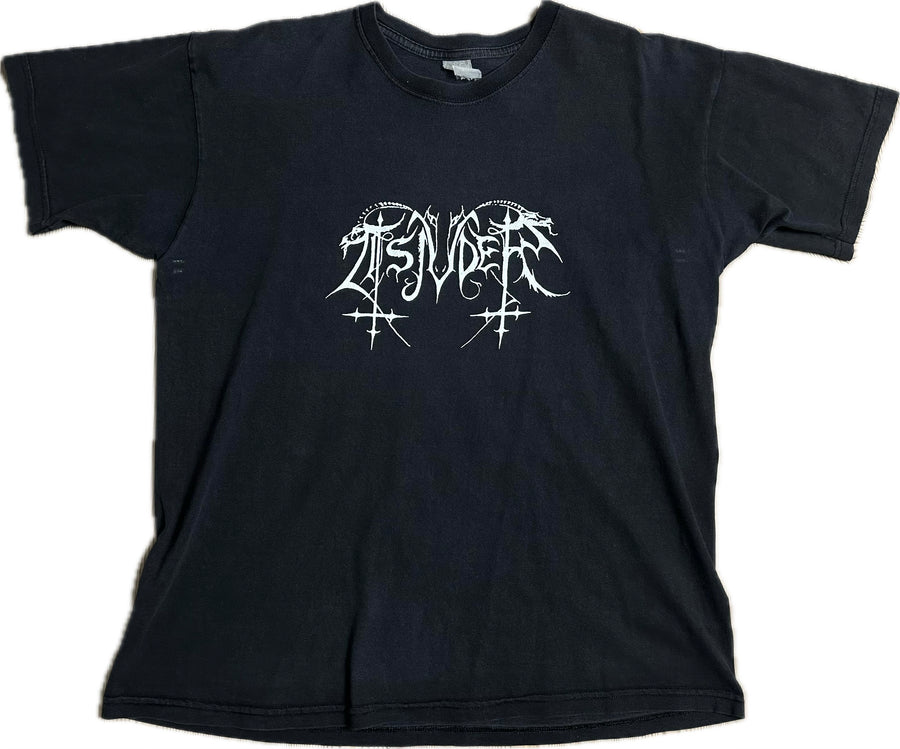 1990年代のヴィンテージTsjuderブラックメタルTシャツ