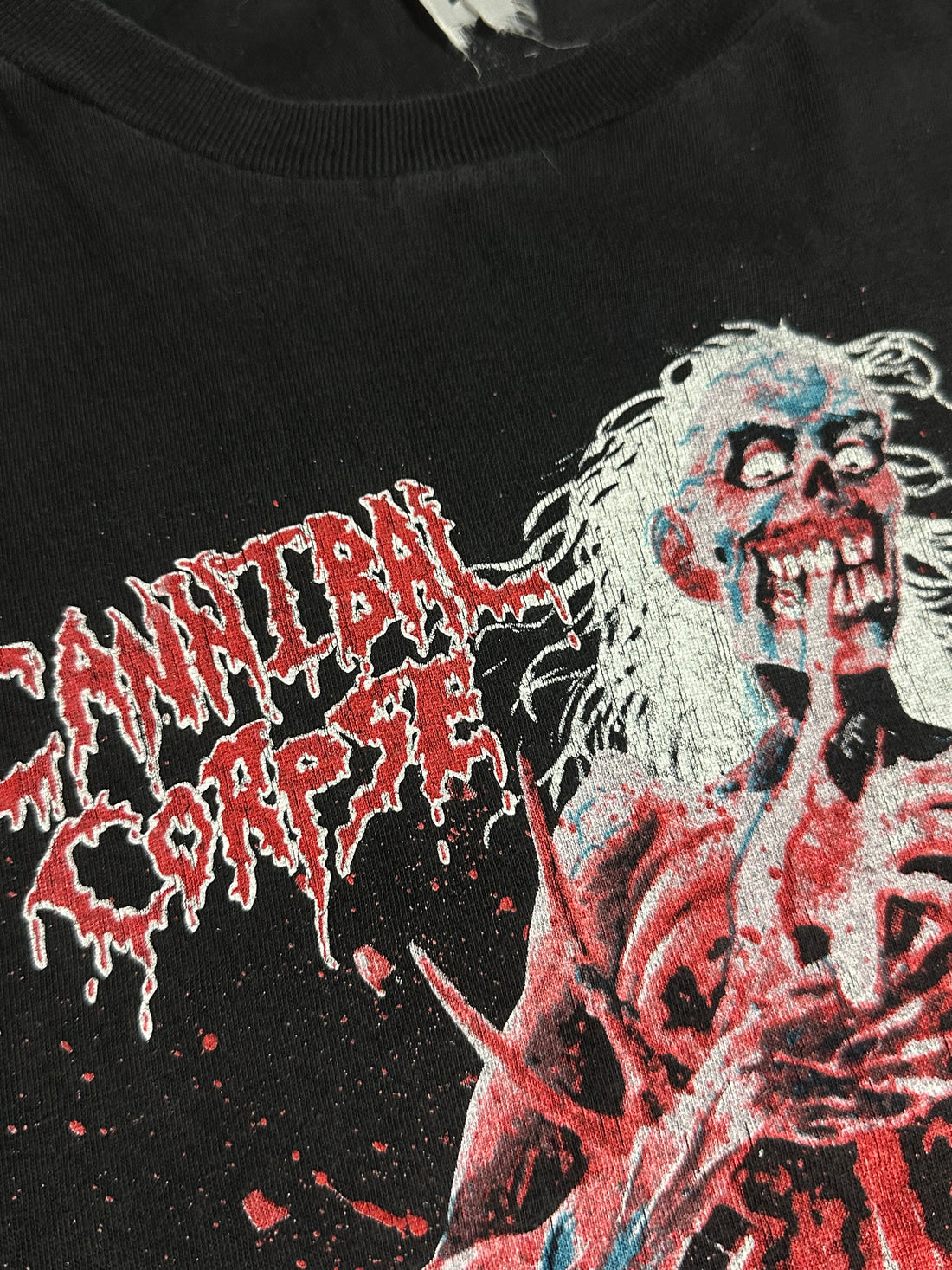 1992年ヴィンテージ カンニバル・コープス イートン バック・トゥ・ライフ Tシャツ