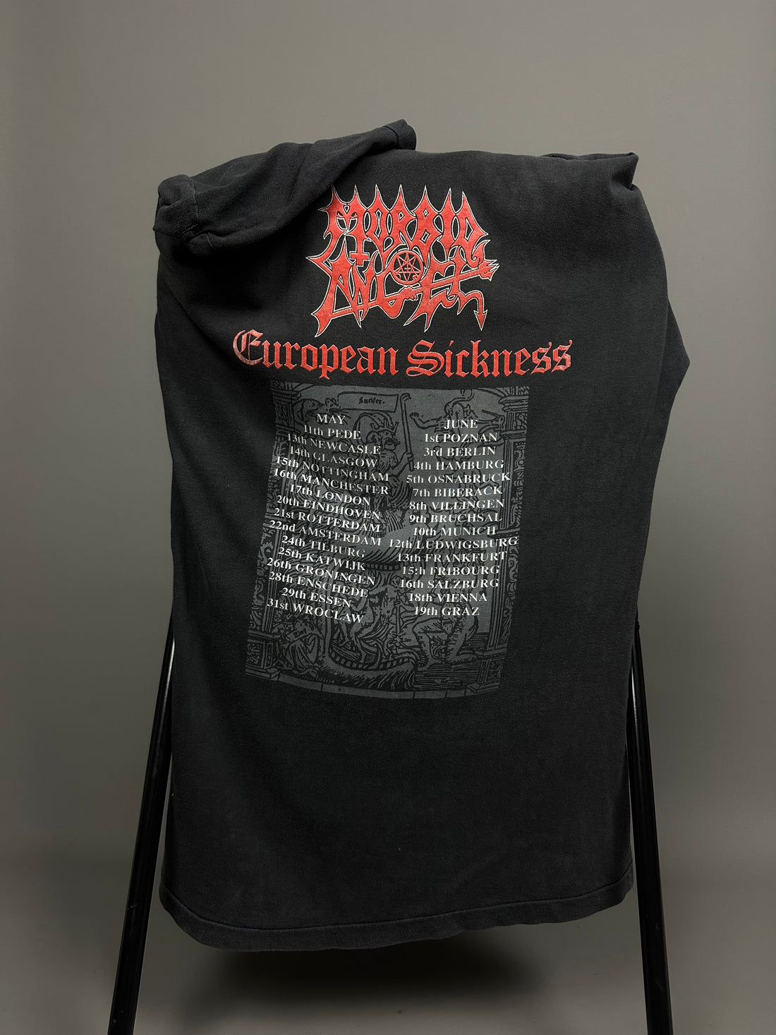 1991年ヴィンテージ モービッド・エンジェル リード・ザ・ラッツ Tシャツ