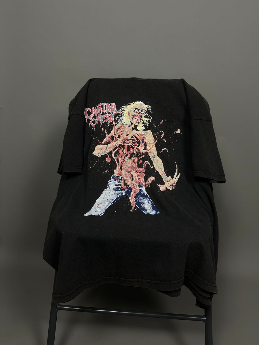 1990年代のヴィンテージ カンニバル・コープス イートン バック・トゥ・ライフ Tシャツ