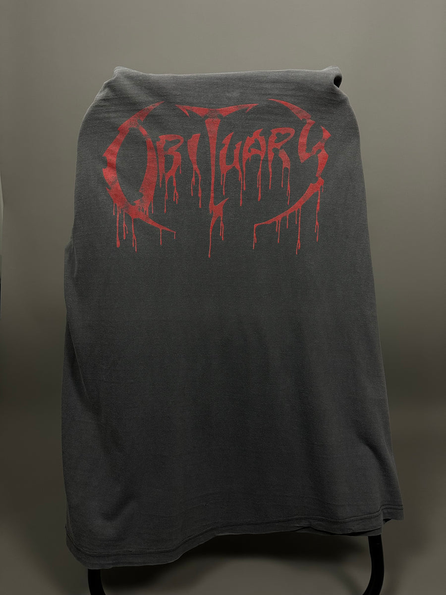 1991年 死亡記事 頭蓋骨の山 ヴィンテージTシャツ