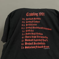 Vintage 1991 Entombed Crawling Germany T-Shirt