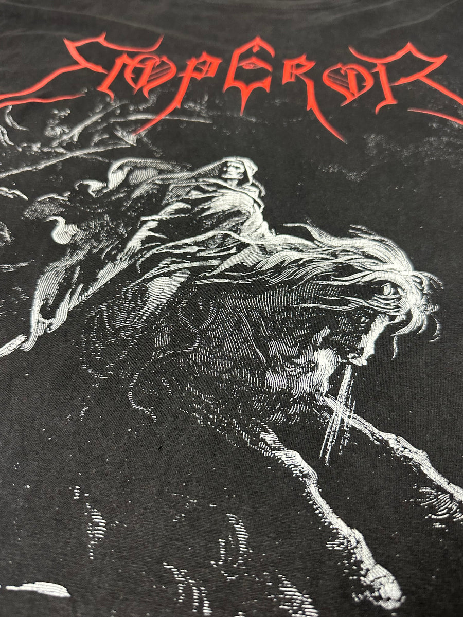 エンペラー 1993 ライダー ヴィンテージ ブラックメタル Tシャツ